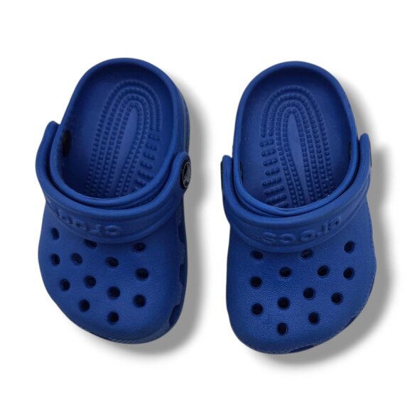 Crocs Littles Clog Child‎ 2 3 Blue Bolt 11441 - Picture 7 of 9